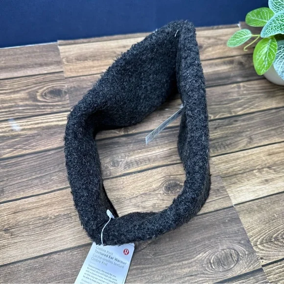 NWT Lululemon Ombre Knit Textured Ear Warmer ONE SIZE (Black Grey) - Picture 6 of 10